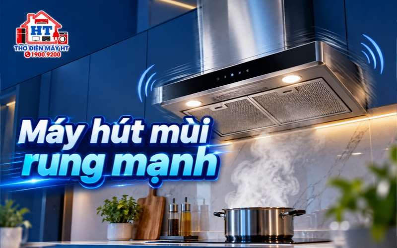 Máy hút mùi rung mạnh khi chạy: có nên dừng dùng?