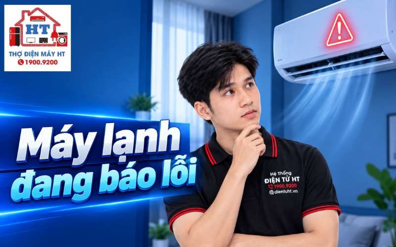 Máy lạnh báo lỗi, đèn nhấp nháy: Làm gì trước?