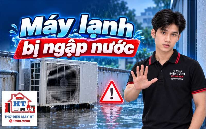 Máy lạnh bị ngập nước: Làm gì trước khi bật lại?