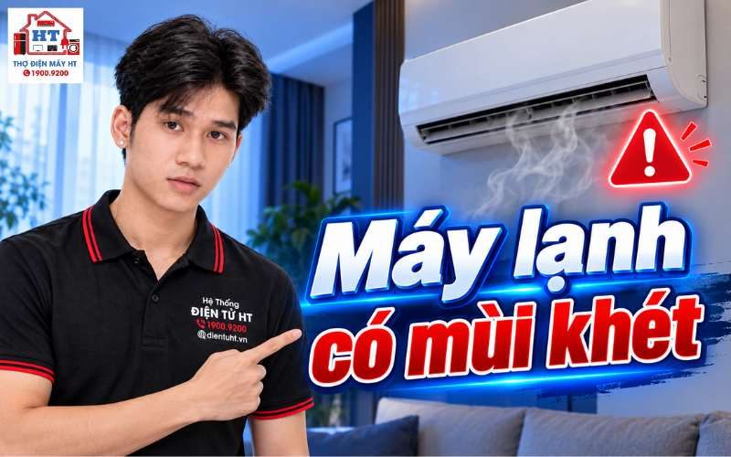 Máy lạnh có mùi khét phải làm gì? Dừng sử dụng khi nào