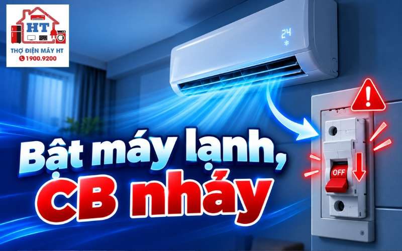 Máy lạnh nhảy CB phải làm gì? Không reset liên tục