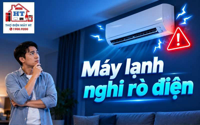 Máy lạnh rò điện phải làm gì? Ưu tiên an toàn