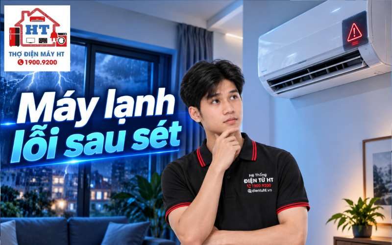 Máy lạnh sau sét không chạy: Làm gì để an toàn?