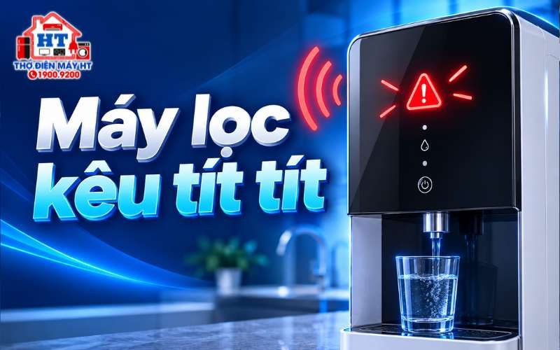 Máy lọc nước kêu tít tít, đèn cảnh báo: Làm gì?
