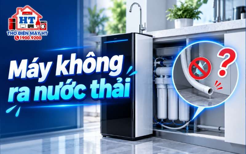 Máy lọc nước không ra nước thải: Có nên dùng tiếp?