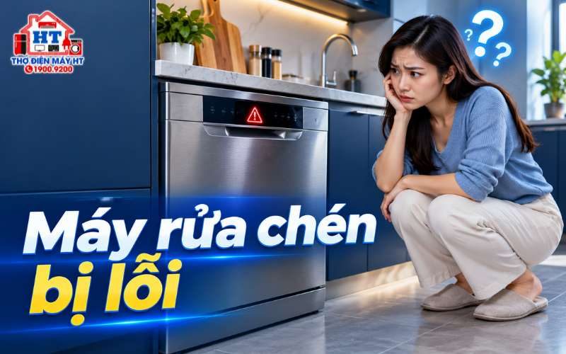 Máy rửa chén bị lỗi: nhận biết tình huống cần dừng dùng ngay