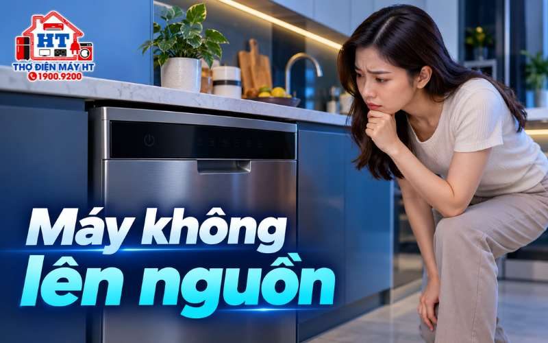 Máy rửa chén không lên nguồn: khi nào nên ngừng tự kiểm tra?