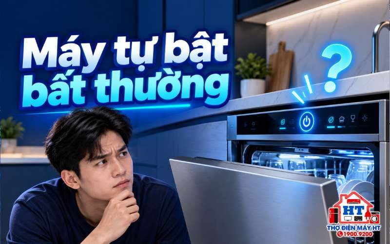 Máy rửa chén tự bật khi không dùng: bình thường hay bất thường?