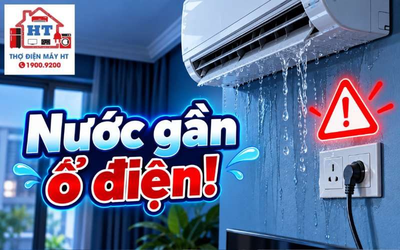 Nước máy lạnh gần ổ điện: Làm gì để an toàn?