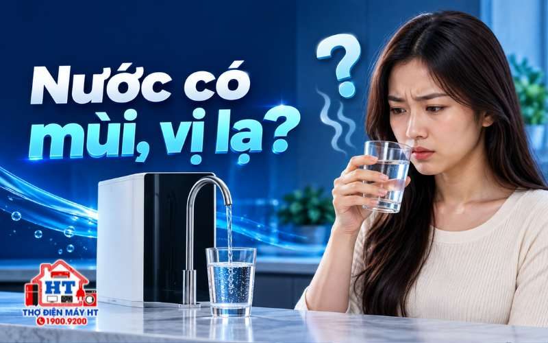 Nước sau máy lọc có mùi hoặc vị lạ: Có nên uống?