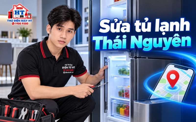 Sửa tủ lạnh tại Thái Nguyên: Gửi yêu cầu, tìm thợ