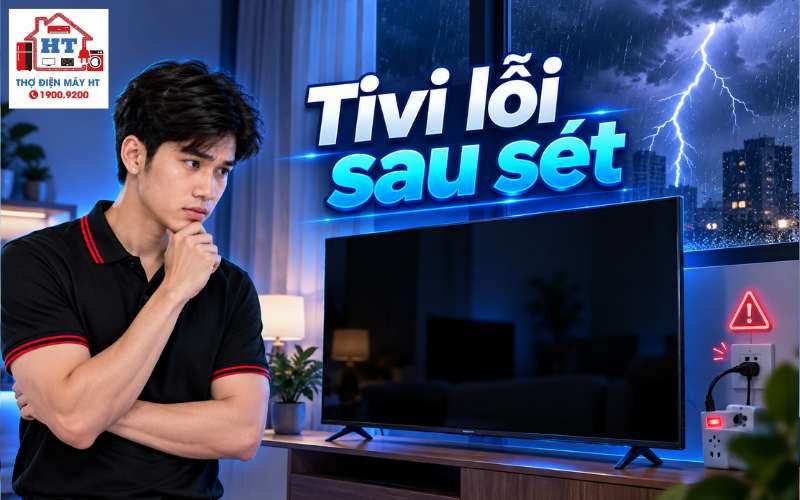 Tivi bị sét đánh? Có nên bật thử lại không?