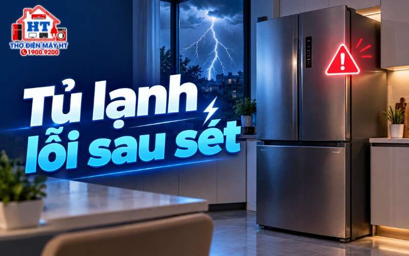 Tủ lạnh bất thường sau sét, xung điện: Xử lý thế nào?