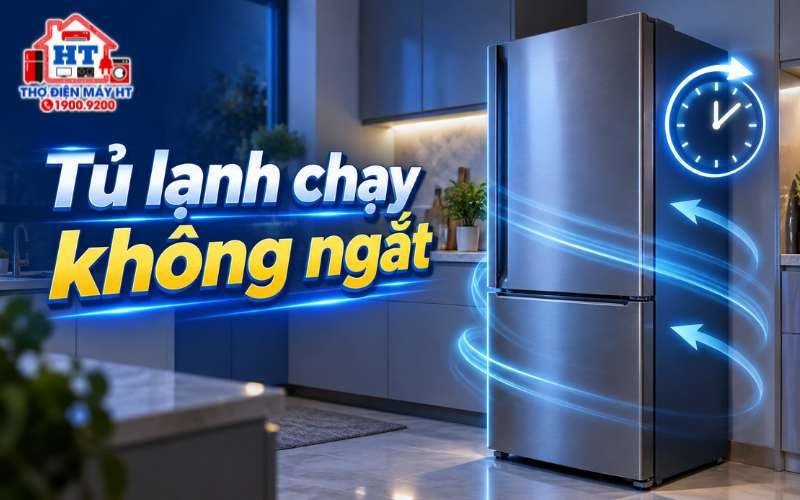 Tủ lạnh chạy liên tục không ngắt: Xử lý thế nào?