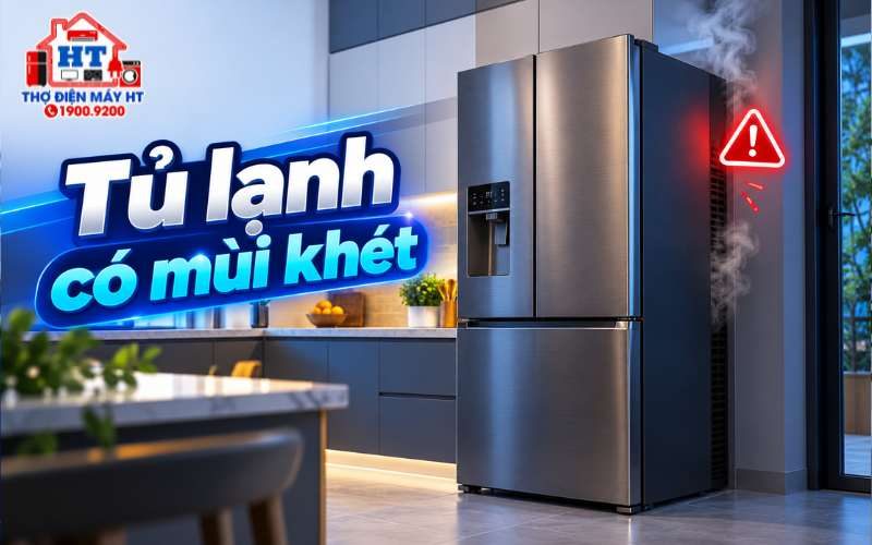 Tủ lạnh có mùi khét, khói, tia lửa: Xử lý an toàn ngay