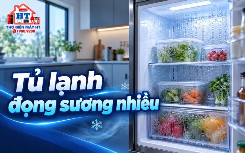 Tủ lạnh đọng sương bất thường: Xử lý thế nào?