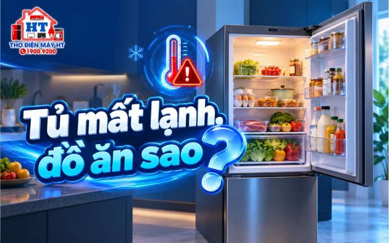 Tủ lạnh mất lạnh: Xử lý thực phẩm ngay thế nào?